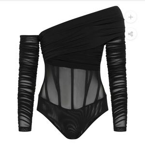 Leau clothing corset bodysuit nwt